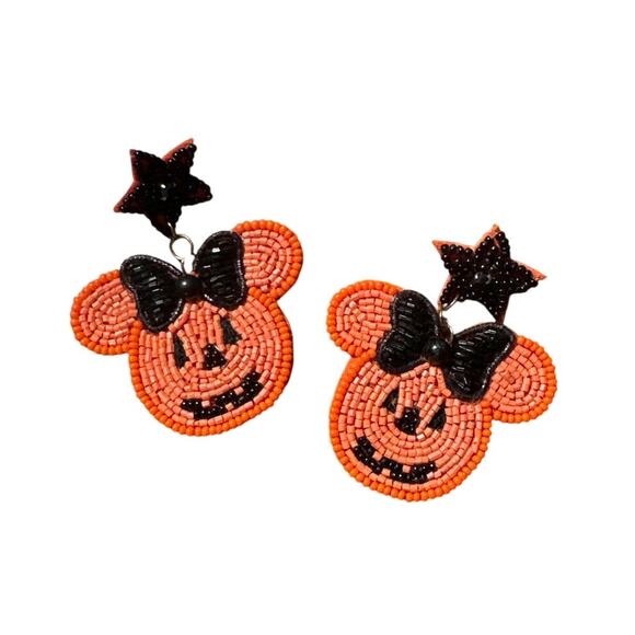 Halloween Minnie Mouse Earrings/Holiday Earrings/Halloween Accessory/Gifts - Picture 1 of 2